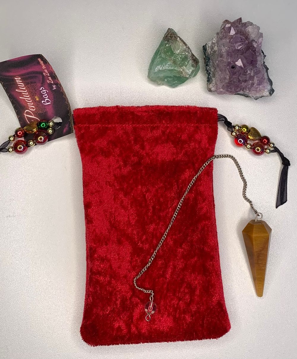 Red Velvet Pendulum Bag